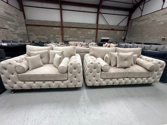 3+2 Royale Ashton Chesterfield Sofa