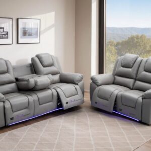 oxford electric recliner grey