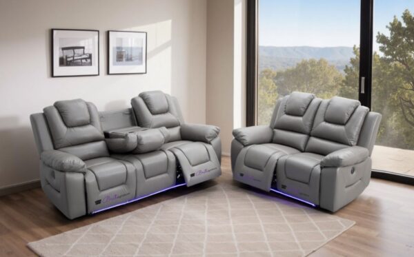 oxford electric recliner grey