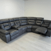 nova leather electric recliner gray