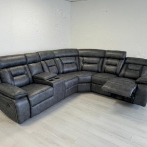 nova leather electric recliner gray