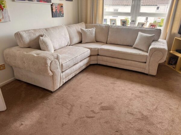 Verona Pearl corner sofa