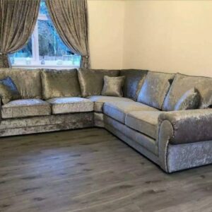 Verona Corner Sofa silver