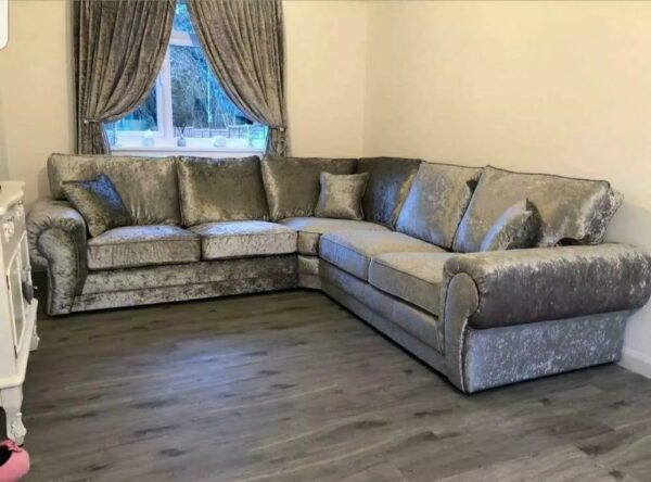 Verona Corner Sofa silver