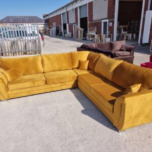 Luxe Mustard plush velvet