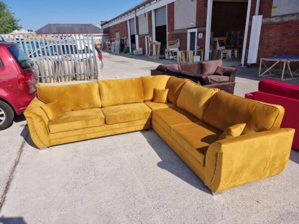 Luxe Mustard plush velvet